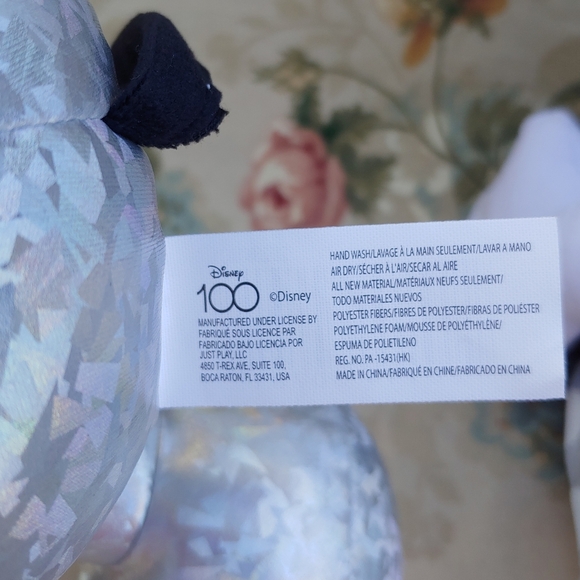 Disney 100 Years of Wonder Plush Mickey & Minnie Set in Silver 17 Inches NWT - Picture 17 of 17